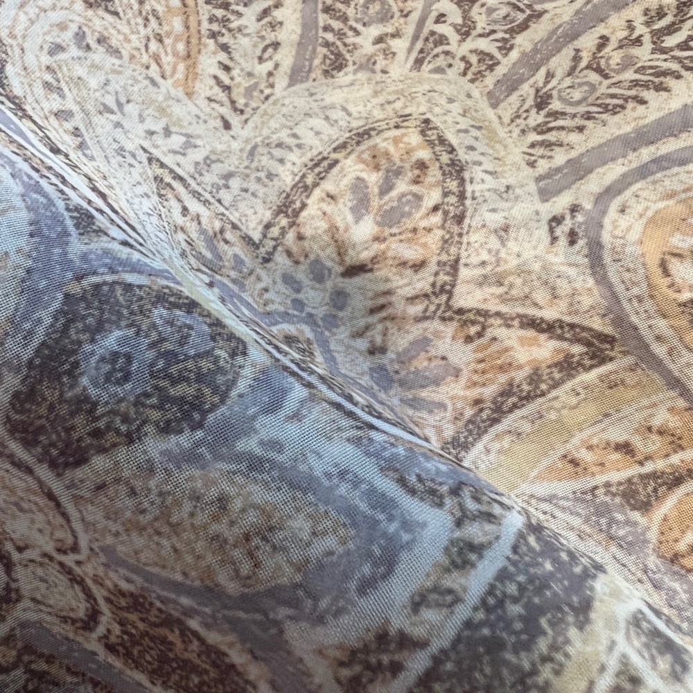 Two pair of Paisley drapes